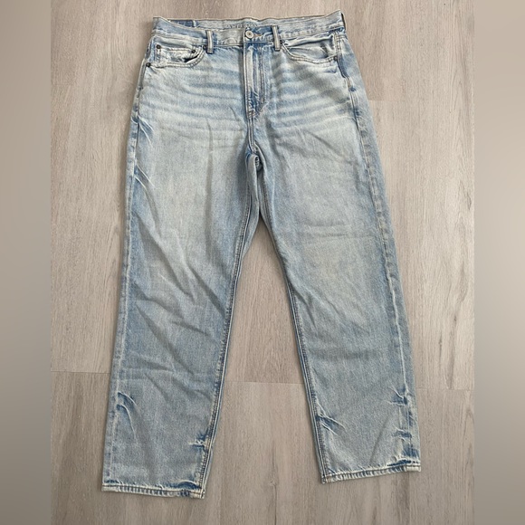 Light Blue American Eagle Denim Jeans, Size 10 - Picture 2 of 4